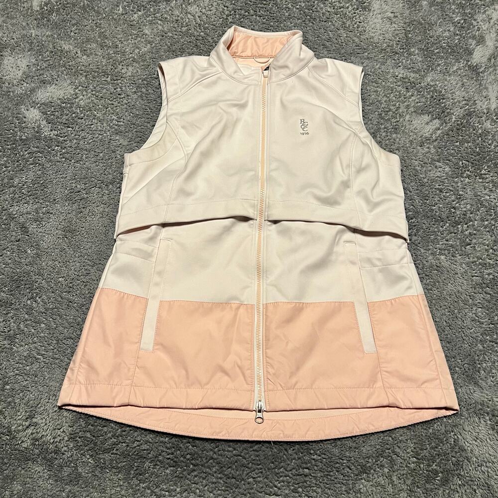 Zero Restriction Vest Womens Medium Full Zip Sports Golf Athletic Pink